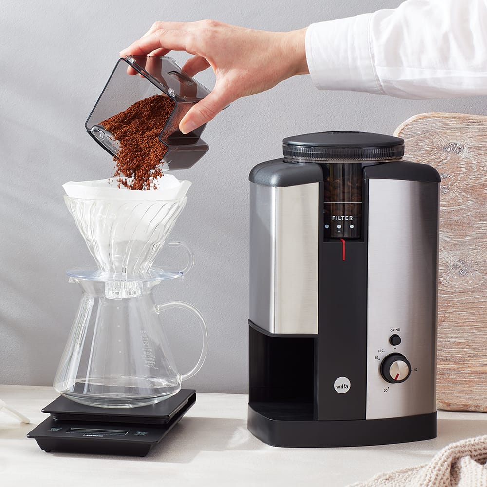 WILFA SVART COFFEE GRINDER (SILVER) – Fire & Flow Coffee