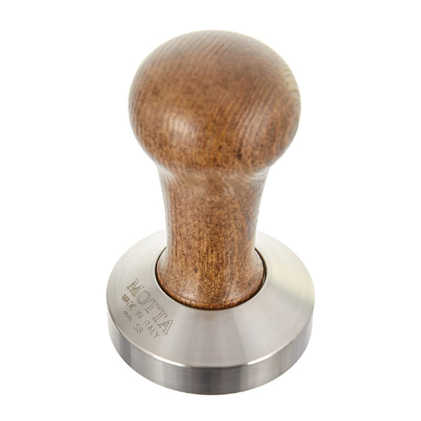 MOTTA WOODEN COFFEE TAMP - FLAT BASE 58mm